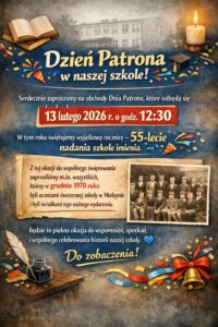 Dzień Patrona w naszej szkole!